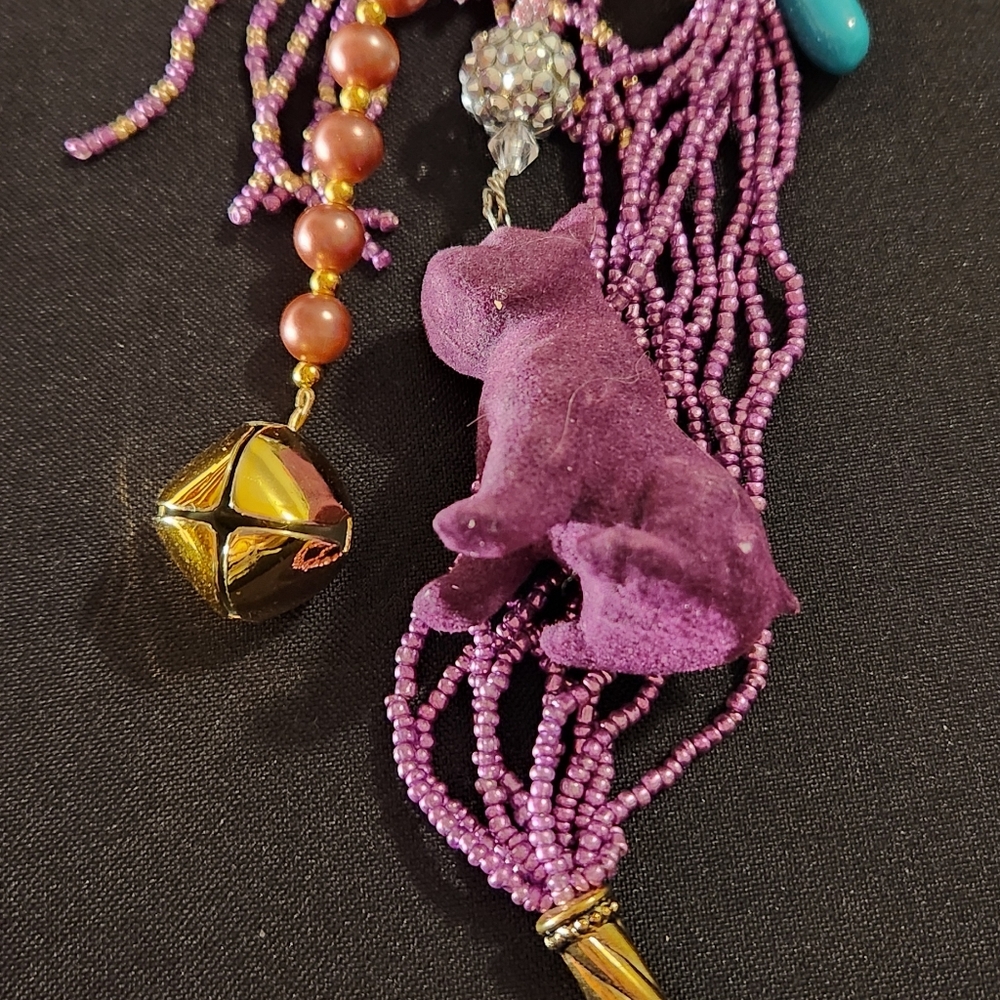 Frenchie bag charm , key chain handmade one of a kind
